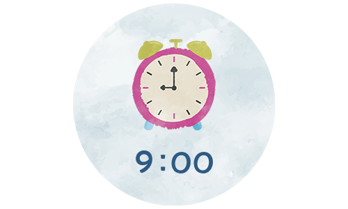 イラスト：9:00